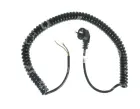 flexošňůra přívodní, PVC L = 5 m, 3x1,5 mm2, černá, SPIRÁLA